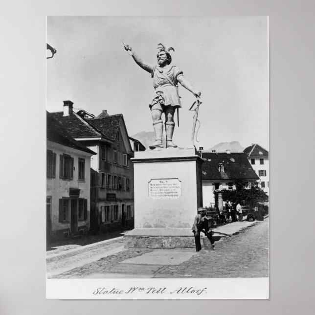 Pôster Estátua de William tell, c.1860-90 (Frente)