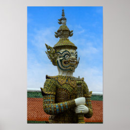 Poster Estátua de Yahsha em Banguecoque