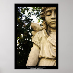 Poster Estátua do anjo do bebê