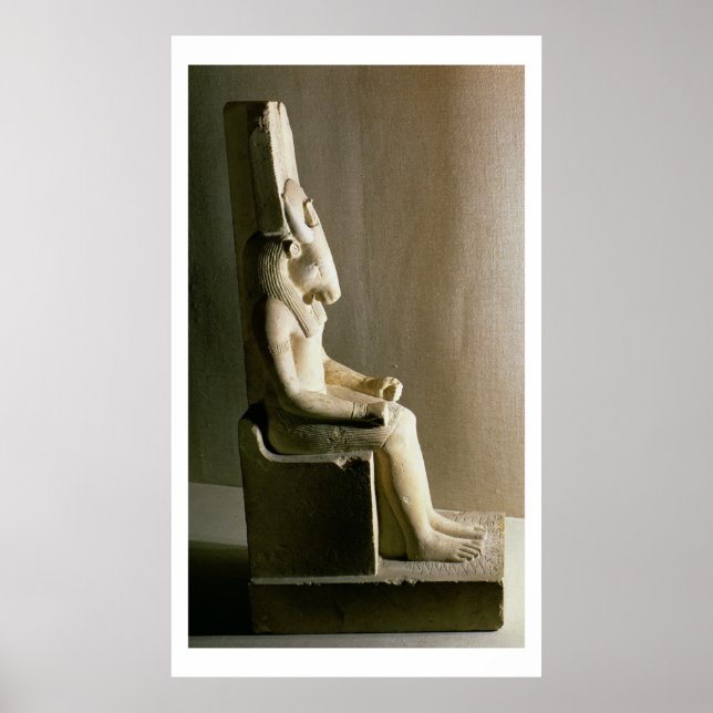 Pôster Estátua do deus Montu com cabeça de touro, f (Frente)