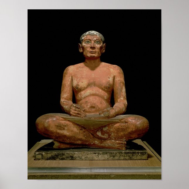 Poster Estátua do Escribo em Cobertura (Frente)