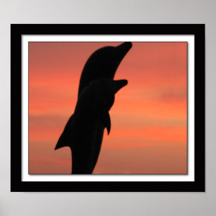 Poster Estátua do golfinho da praia da paredão de