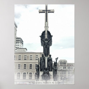 Poster Estátua do memorial de guerra do cidadão, zelo