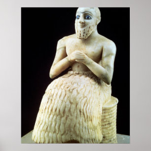 Pôster Estátua do oficial Ebih-Il, do Templo de