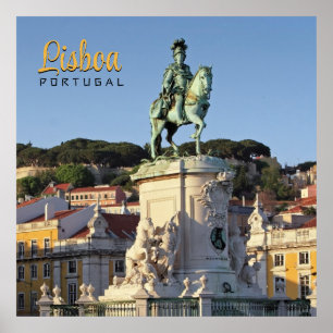 Poster Estátua equestre do Rei José I, Lisboa