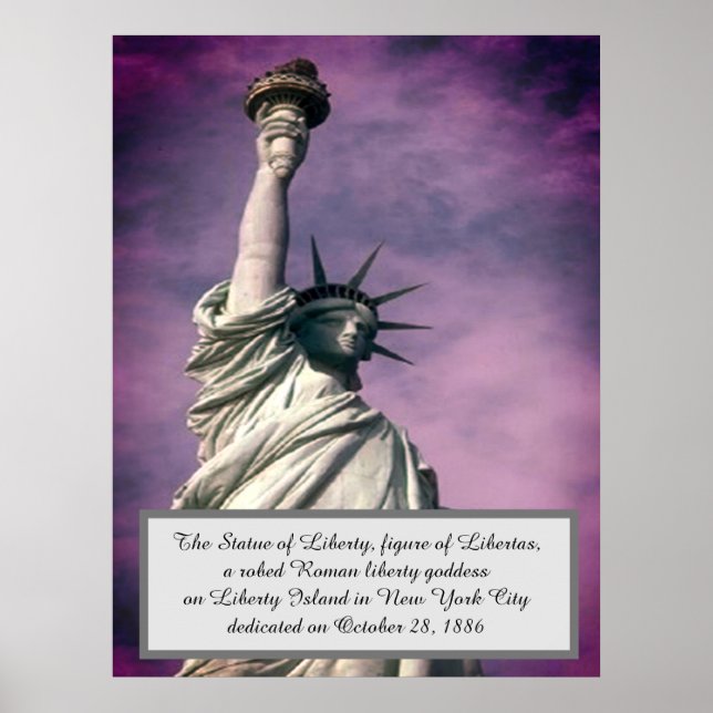 Poster Estátua Lady Liberty NY (Frente)