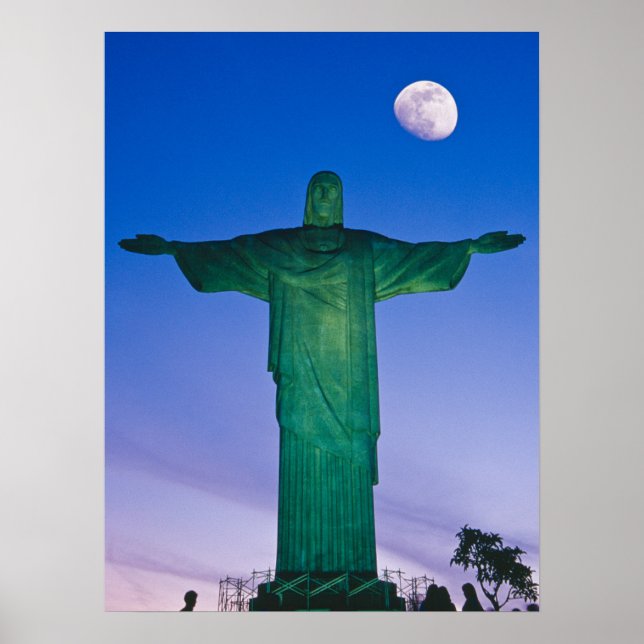 Poster Estátua Redentora do Cristo| Rio de Janeiro Brasil (Frente)