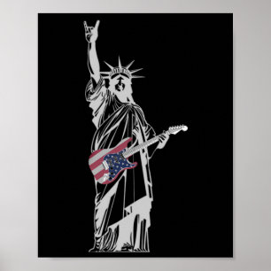 Poster Estátua Rocking Da Liberdade 4 De Julho