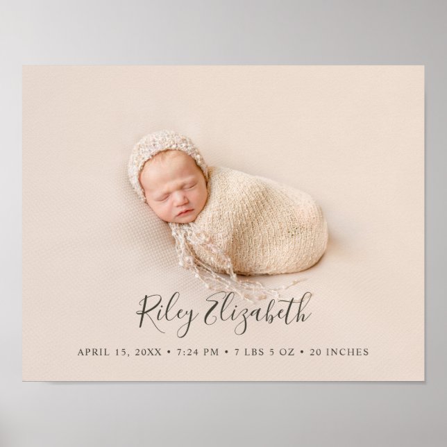 Poster Estatuagens modernas de parto e fotografia de recé (Frente)