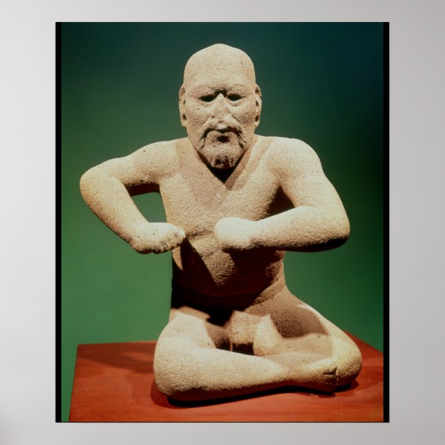 Pôster Estatueta de um lutador (Frente)
