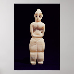 Poster Estatueta de uma mulher, cedo 4o milênio BC