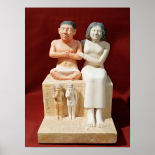 Poster Estatueta do anão Seneb e da sua família