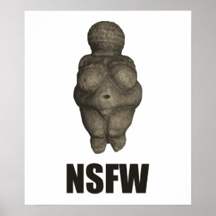 Poster Estatueta pré-histórica de NSFW Venus
