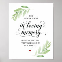 Este candle queima em memória amorosa Placa comemo