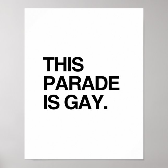 Poster Este desfile é gay (Frente)