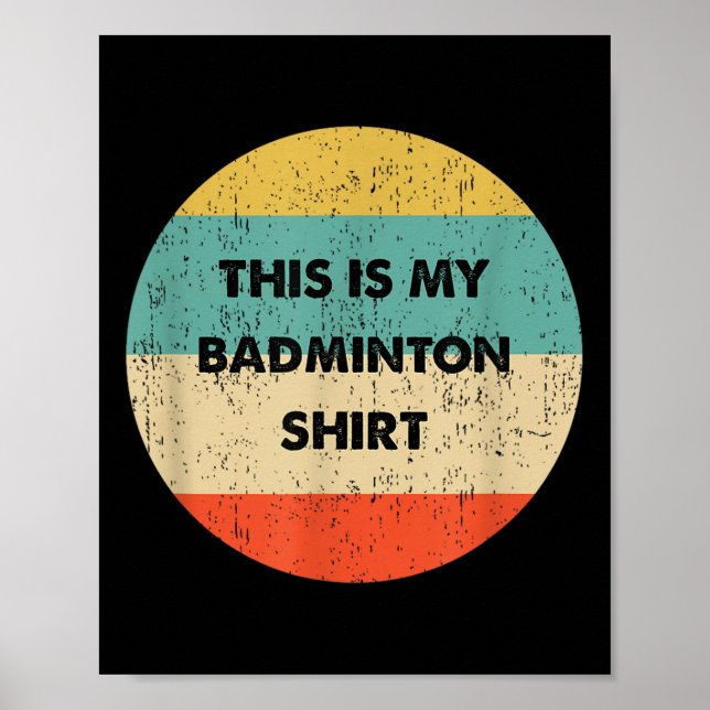 Poster Este É Meu Badminton  (Frente)