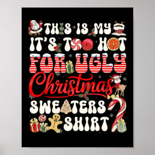 Poster Este É Meu Muito Quente Para Suéteres De Natal Fei