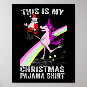Poster Este é meu Natal Pajama Xmas Papais noeis Engraçad