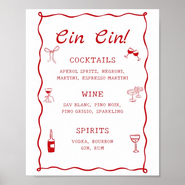 Poster Este é o Bar Amore Chá de panela Cin (Frente)