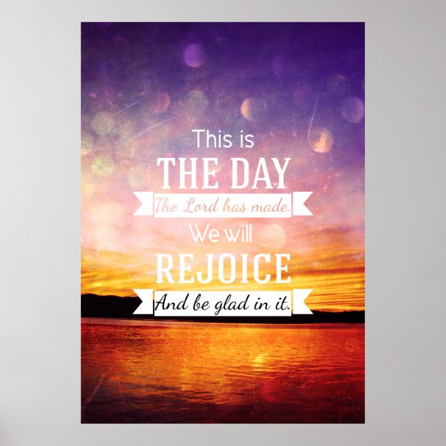 Pôster Este é o dia que o senhor fez... (Frente)