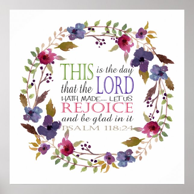 Pôster Este é o dia que o Senhor Hath fez (Frente)