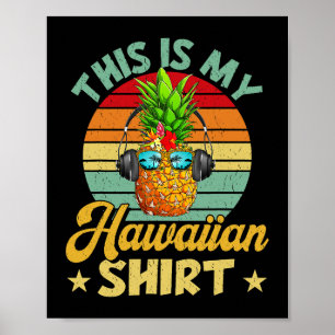 Poster Este É O Meu Armário Hawaii Tropic De Abacaxi Hawa