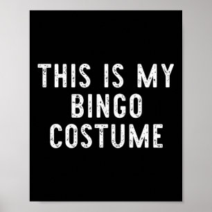 Poster Este É O Meu Figurino De Bingo Halloween Crianças