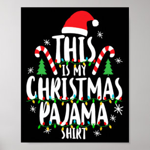 Poster Este É O Meu Natal Da Família Pajama Xmas