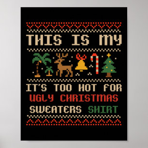 Poster Este É O Meu Natal Em Julho Verão Havaiano Chris