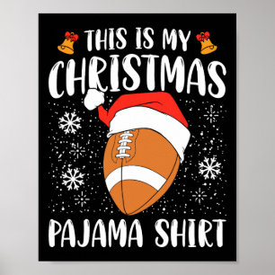 Poster Este É O Meu Natal Pajama A Camisa De Futebol Xmas