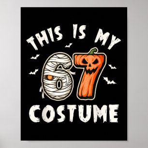 Poster Este É o Meu Número de Fantasia de Halloween 67 6 