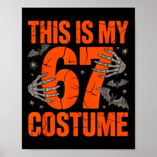 Poster Este é o meu número de fantasia de Halloween 67 6