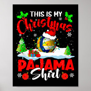 Poster Este É O Meu Papai noel De Natal Pajama Xmas