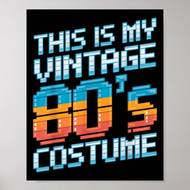 Poster Este é o meu retrato de moda dos anos 80 da minha  (Frente)