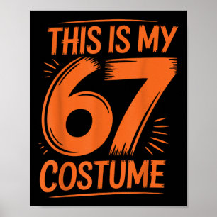 Poster Este É o Meu Traje 67 Meme Seis Sete Meninos Crian