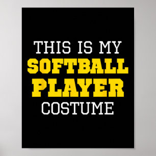 Poster Este é o meu traje de jogador de Softll Halloween