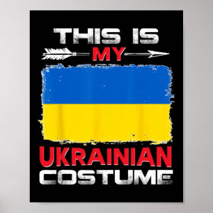 Poster Este É o Meu Traje Ucraniano Ucrânia
