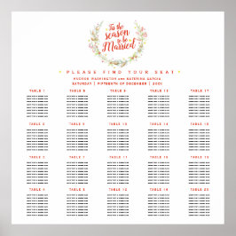 Poster Este é o plano de 20 mesas de casamento