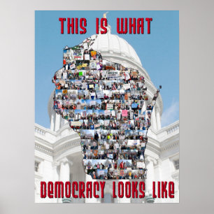 Pôster Este é o que a democracia olha como