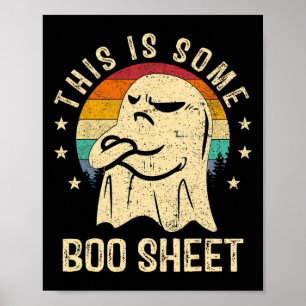 Poster Este É Um Brinde De Boo Folha De Halloween.