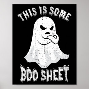 Poster Este É Um Brinde De Boo Folha De Halloween.