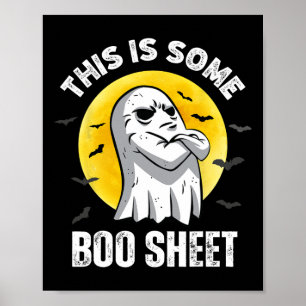 Poster Este É Um Brinde De Boo Folha De Halloween.