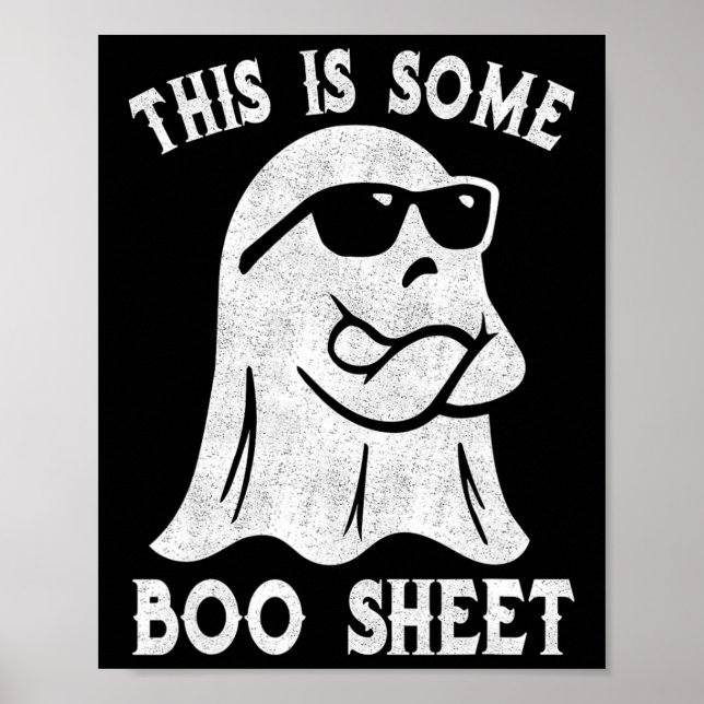 Poster Este É Um Brinde De Boo Sheet Halloween. (Frente)