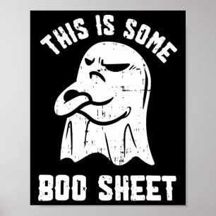 Poster Este É Um Folheto De Boas Folhas De Halloween Ghos
