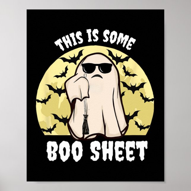 Poster Este É Um Ghost De Halloween De Boas Folhas Sem Te (Frente)