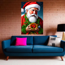 Este é um retrato de Papai Noel | Arte AI