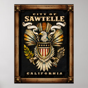 Poster Este Emblema da Cidade de Sawtelle