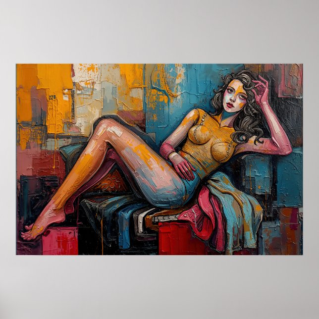 Poster “Este Está Funcionando” – Retrato de Jasmine (Frente)