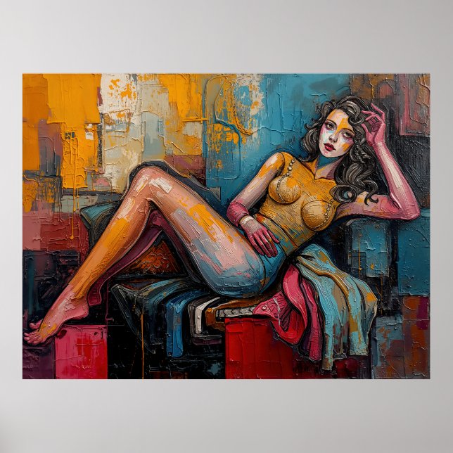 Poster “Este Está Funcionando” – Retrato de Jasmine (Frente)