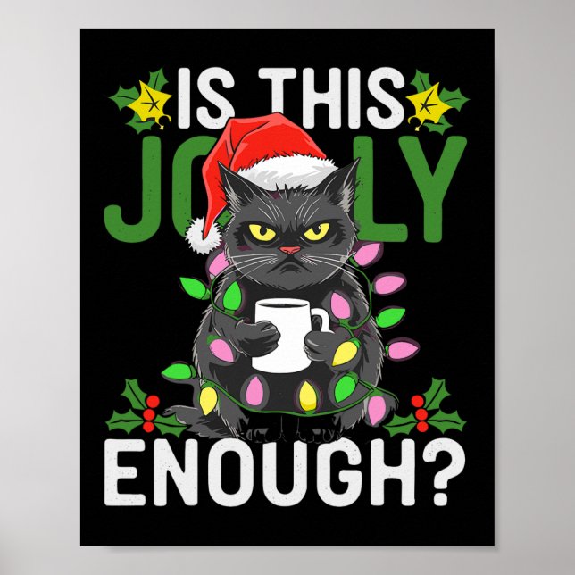 Poster Este Gato Negro Chega De Feliz Natal? (Frente)